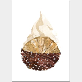 Ice cream - oyster / clam shell Posters and Art